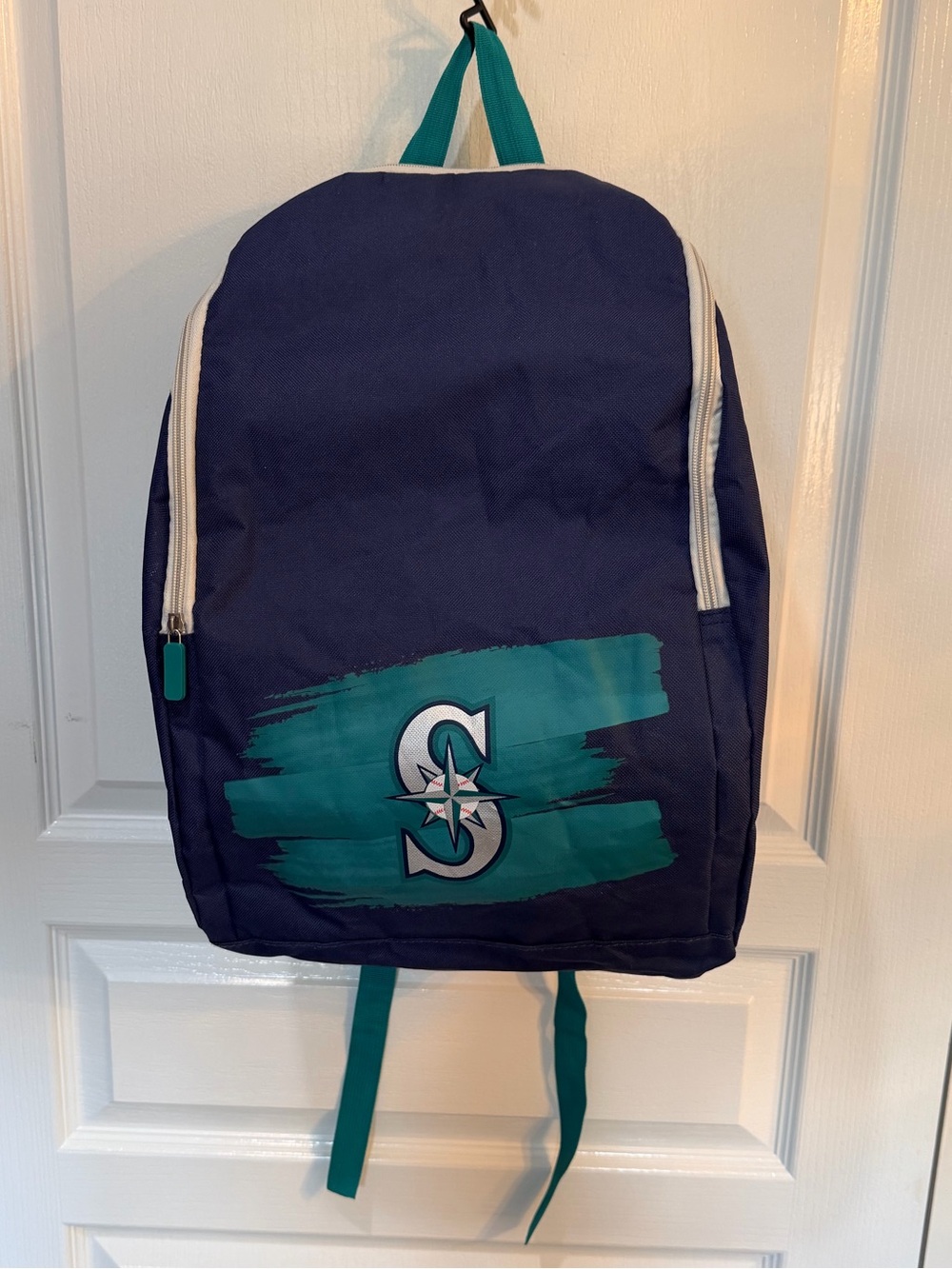 Seattle Mariners Navy Backpack with Teal Seattle Mariners Logo